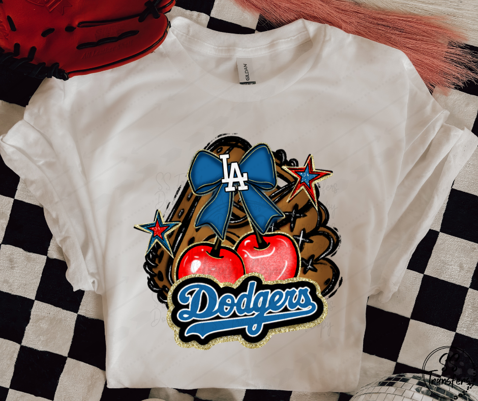 Pro Baseball Gloves and Cherries (Multiple Choices) DTF Transfer