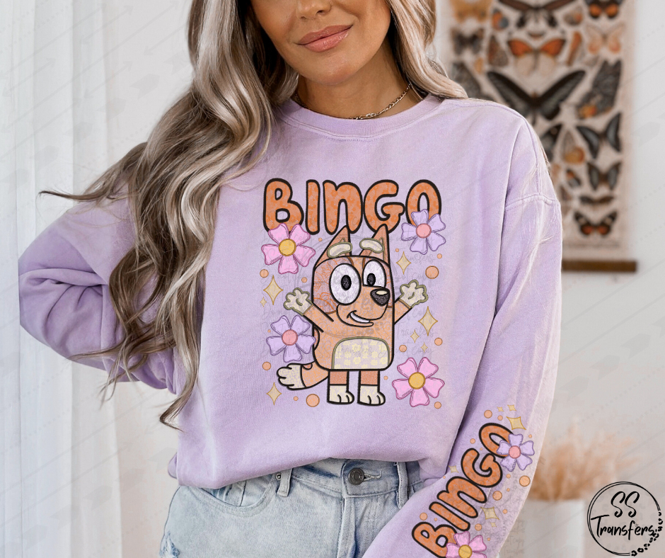 Bingo Faux Lace (w/Sleeve Option) DTF Transfer