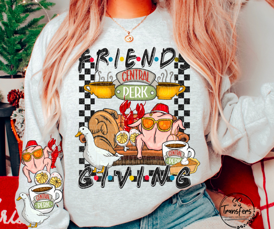 Friendsgiving (w/Sleeve Option) DTF Transfer