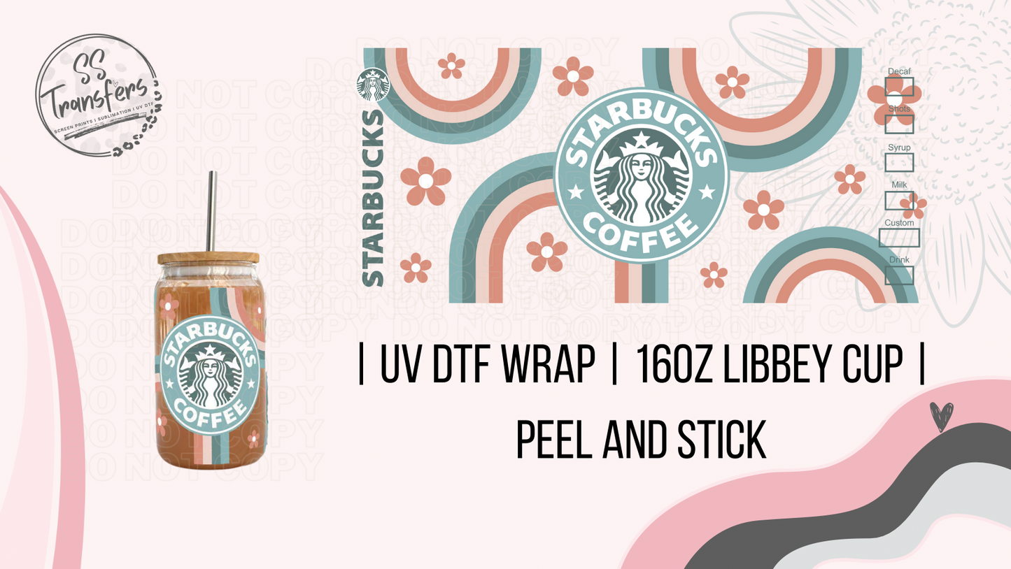 Retro Starbs (Multiple Colors) Libbey UV Wrap