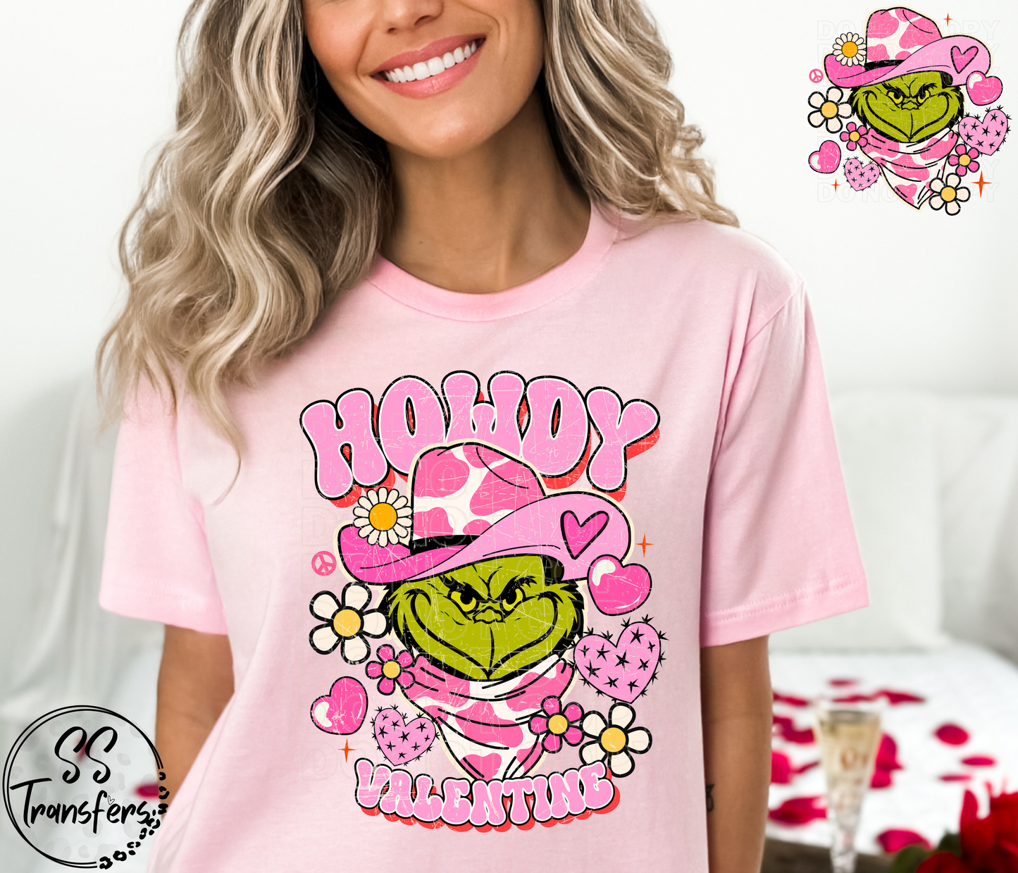 Howdy Valentine G Man (pocket included) DTF Transfer