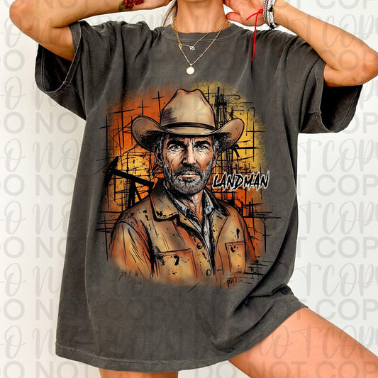 Land M Portrait DTF Transfer