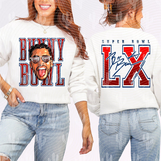 Bunny Bowl LX (Front & Back Options) DTF Transfer