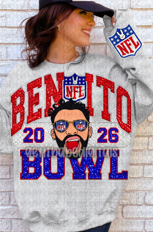 Benito Bowl Faux Bling (pocket included) DTF Transfer