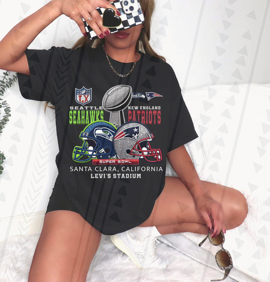 Faux Embroidered Trophies SB DTF Transfer