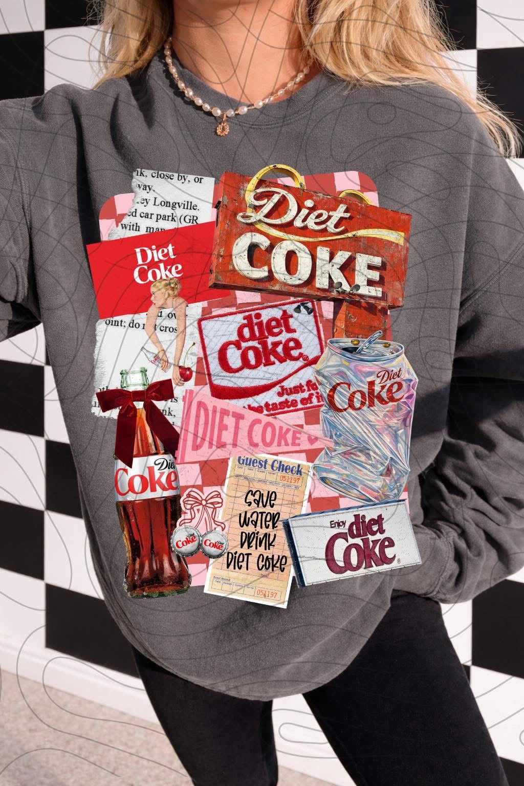 Diet C Collage DTF Transfer