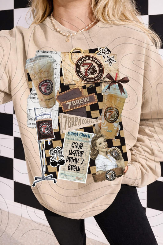 7 Brew Collage (Multiple Colors) DTF Transfer