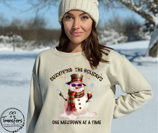 Surviving The Holidays DTF Transfer