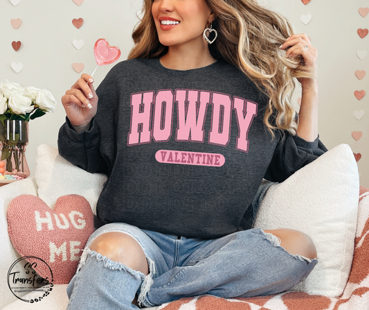 Howdy Valentine DTF Transfer