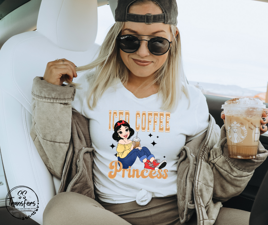Iced Coffee Princess (Multiple Options) DTF Transfer