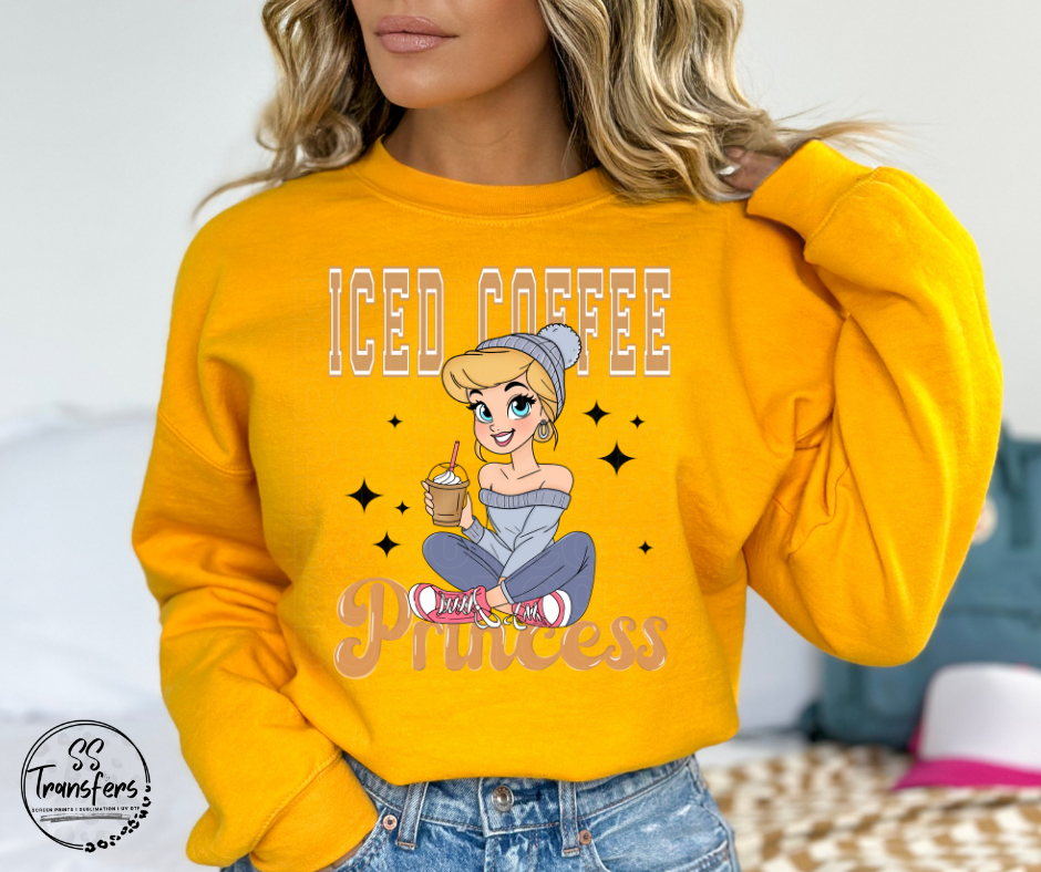 Iced Coffee Princess (Multiple Options) DTF Transfer