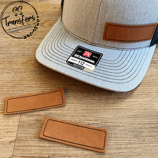 3 inch Faux leather #1 - 10 Rectangle hat patches ( bundle price) – My  Sublimation Superstore