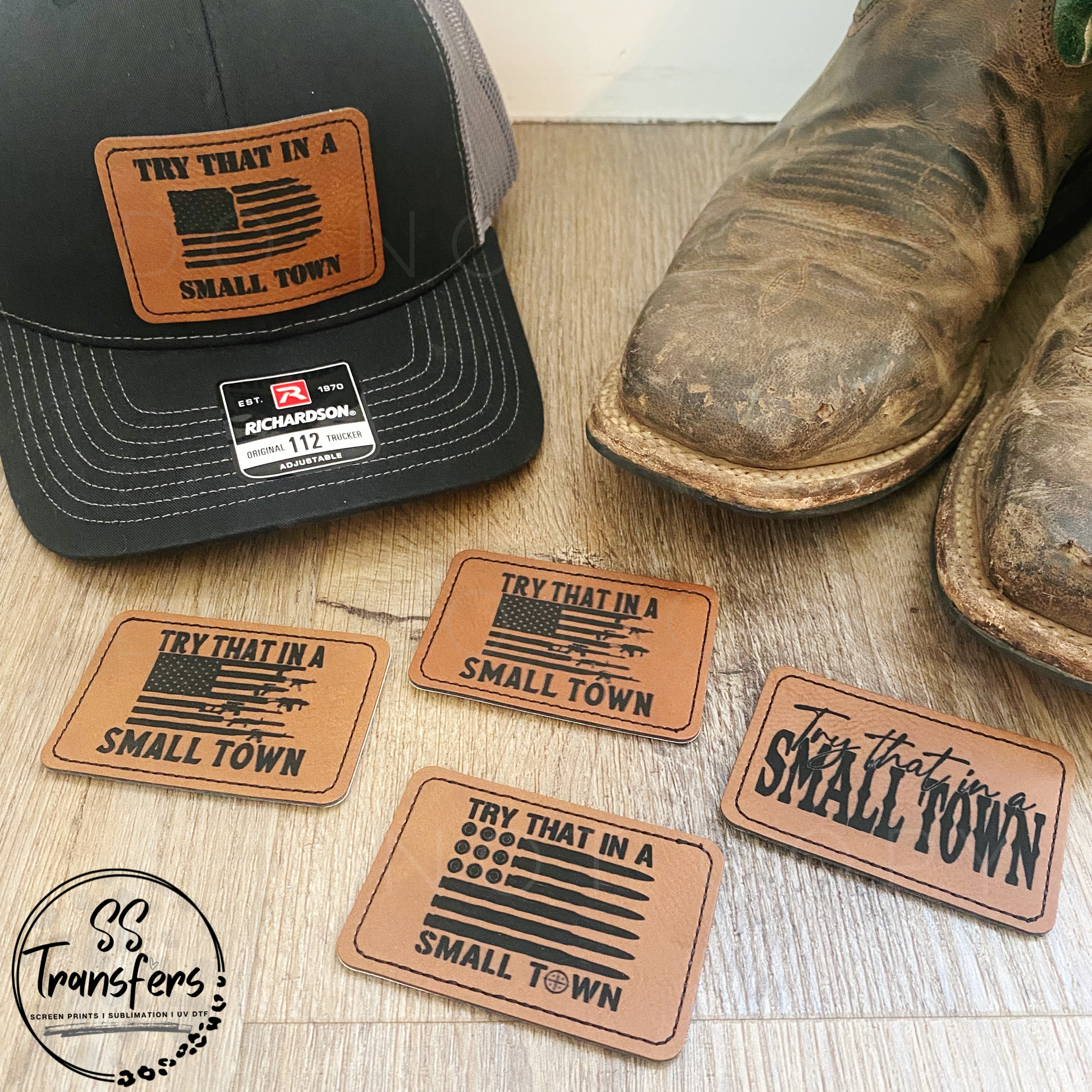 Small Town Collection Leather Patches – SS Transfers