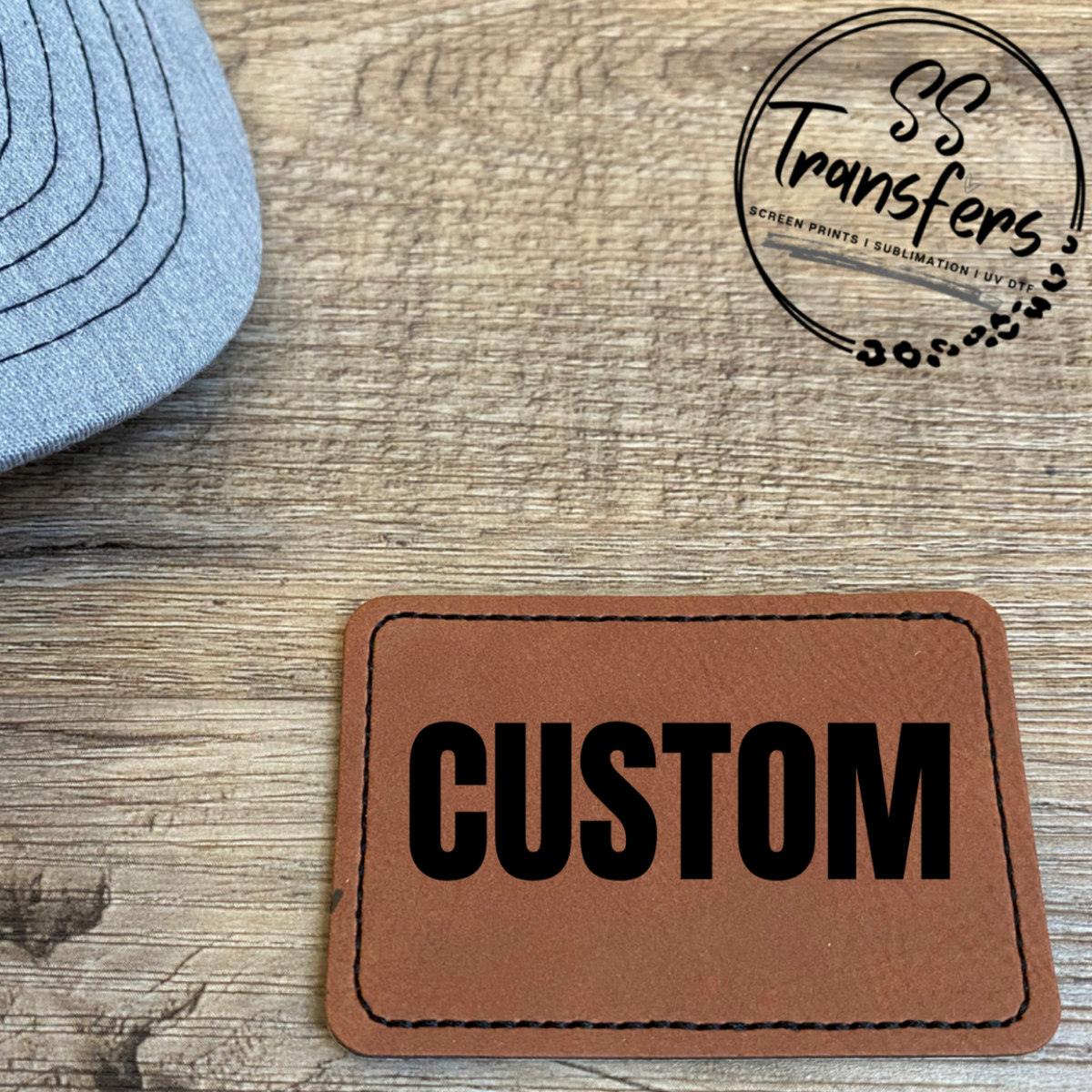 Customized Rectangle Patch Custom Rectangle Leather Patch – SS Transfers